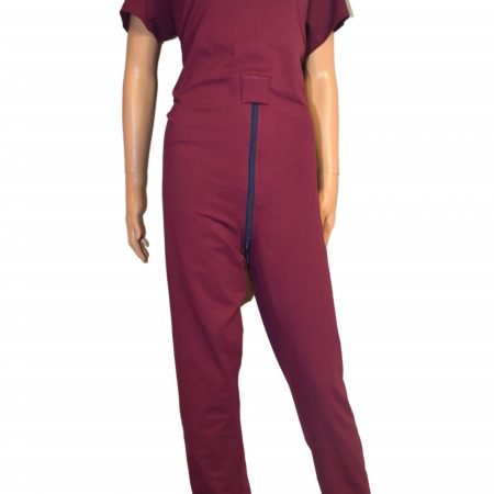 Pyjama-huispak-plukpak met verschoningsrits-smeer en uitkleedgedrag-incontinentie-dementie-aangepaste kleding-rits op de rug-Gozz4all