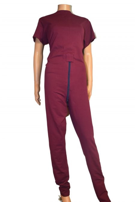 Pyjama-huispak-plukpak met verschoningsrits-smeer en uitkleedgedrag-incontinentie-dementie-aangepaste kleding-rits op de rug-Gozz4all