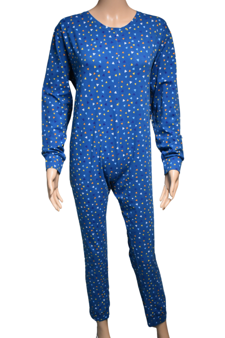 Pyjama-huispak-hansop-Blauw driehoek