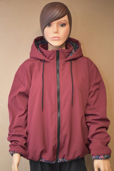 Softshell jas aanpasbaar-Bordeaux